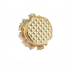 Royal purple zirconia luxurious sun-shaped brooch